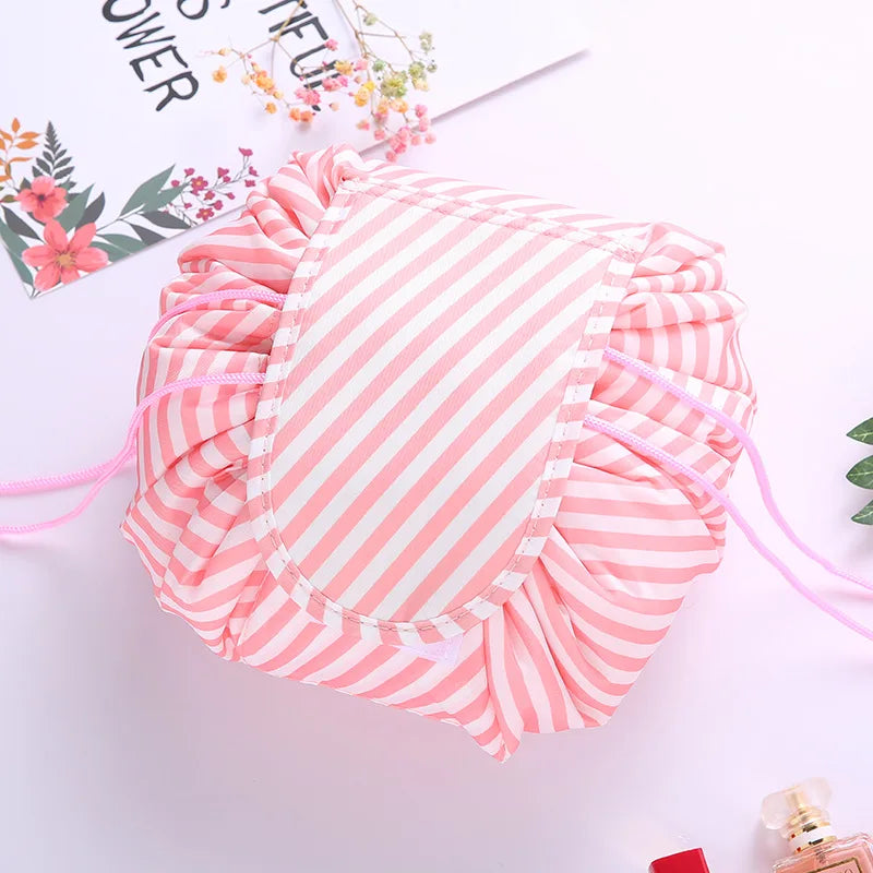 Drawstring Cosmetic Bag – Waterproof Travel Makeup Organizer