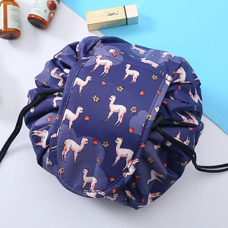 Drawstring Cosmetic Bag – Waterproof Travel Makeup Organizer