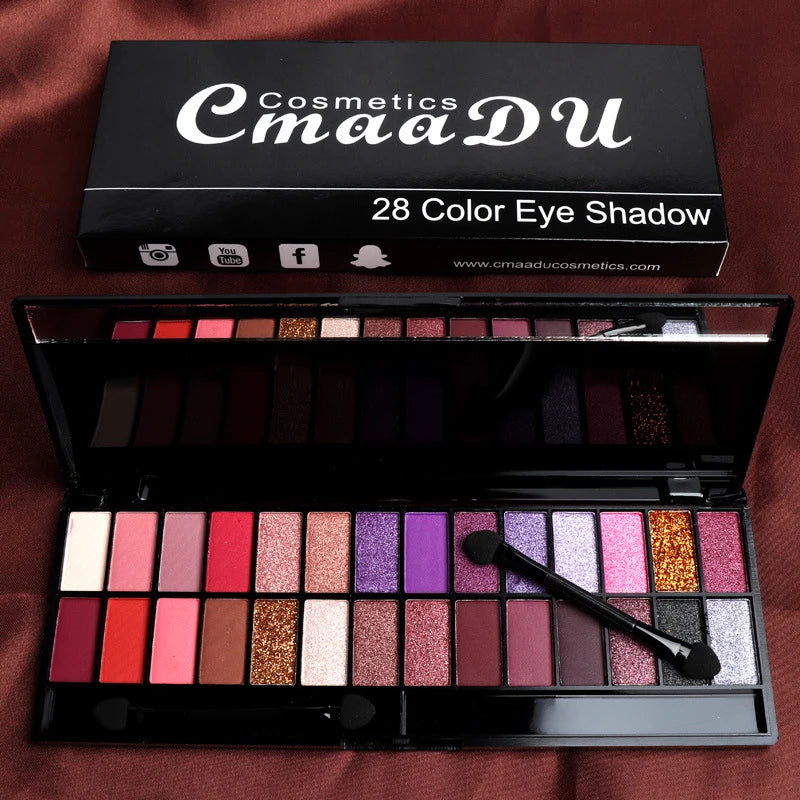 Surnelia Essentials: 28-Color Nude Eyeshadow Professional Palette