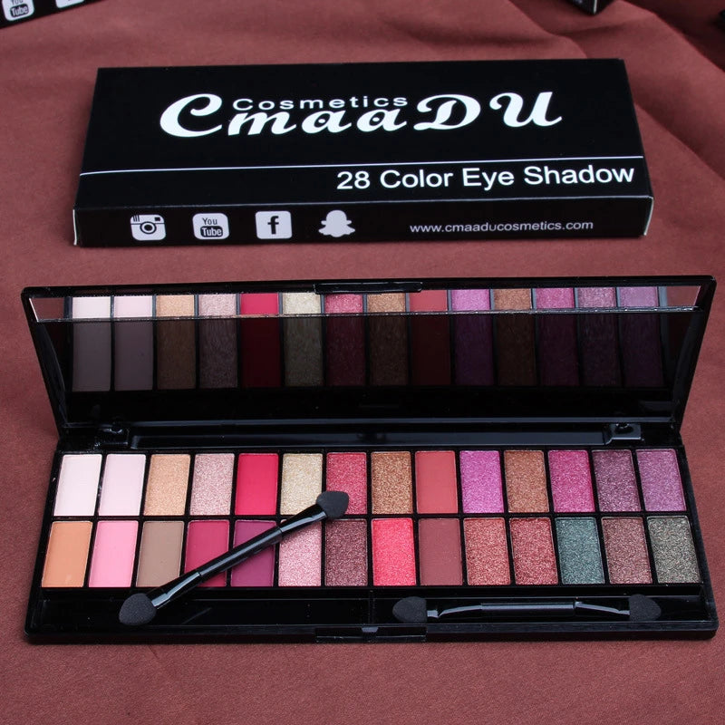 Surnelia Essentials: 28-Color Nude Eyeshadow Professional Palette