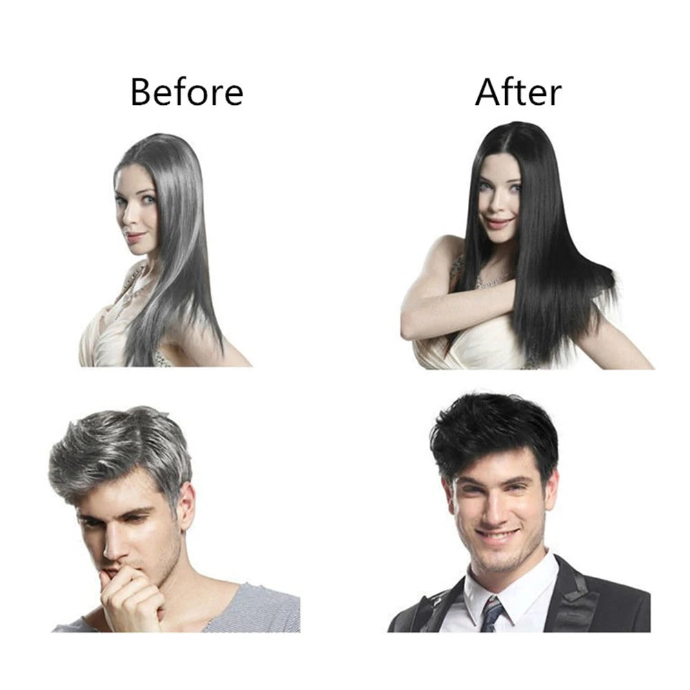 Black Hair Shampoo – Herbal Hair Color Shampoo (250ml, 5 Minute Care)