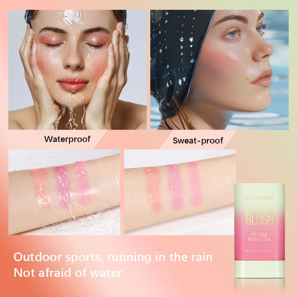 Surnelia Magic-Glow: 3-in-1 Temperature-Changing Blush Stick