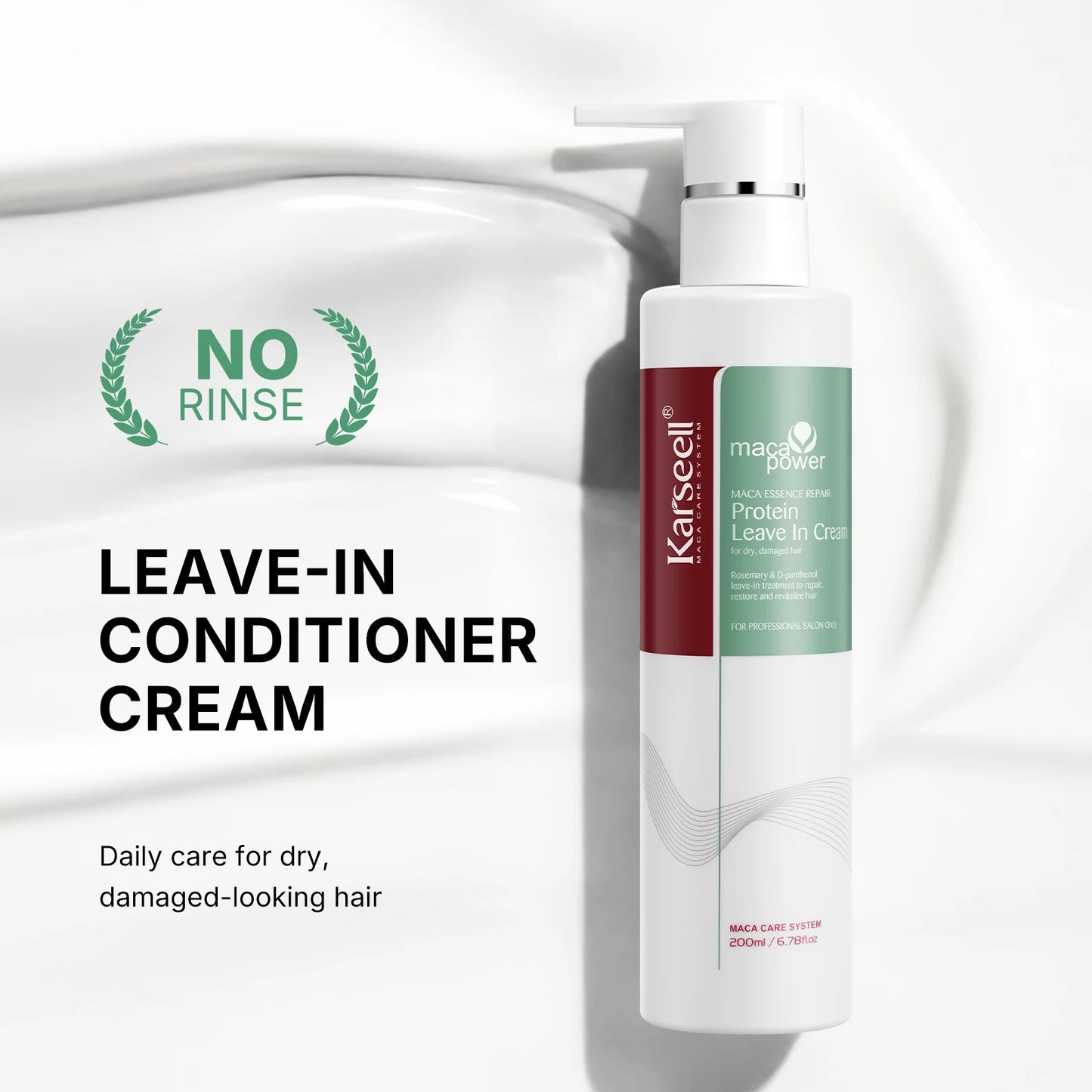 Karseell Protein Leave-In Hair Cream – Repair Conditioner (200ml)
