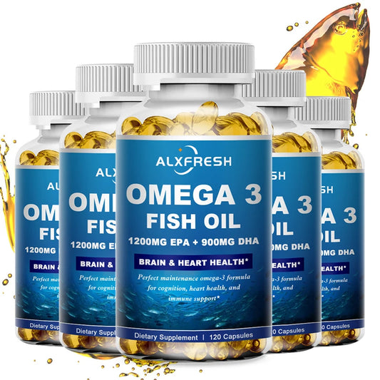 Alxfresh Omega 3 Fish Oil 3600mg – High EPA & DHA Supplement