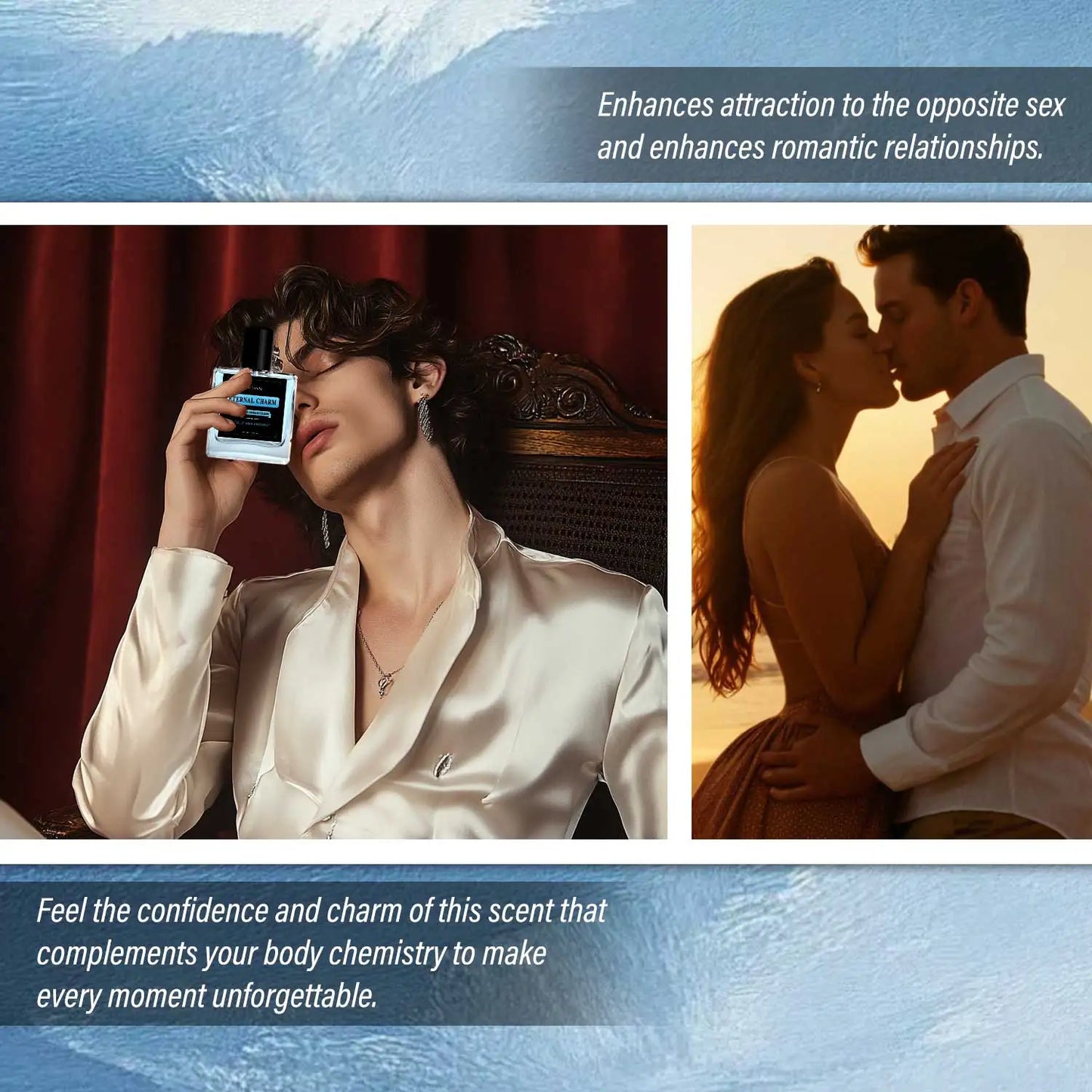 50ML Pheromone Perfume For Man Hypnosis Cologne For Men Dating Attract Women Long Lasting Pheromone Enhanced Light Fragrance