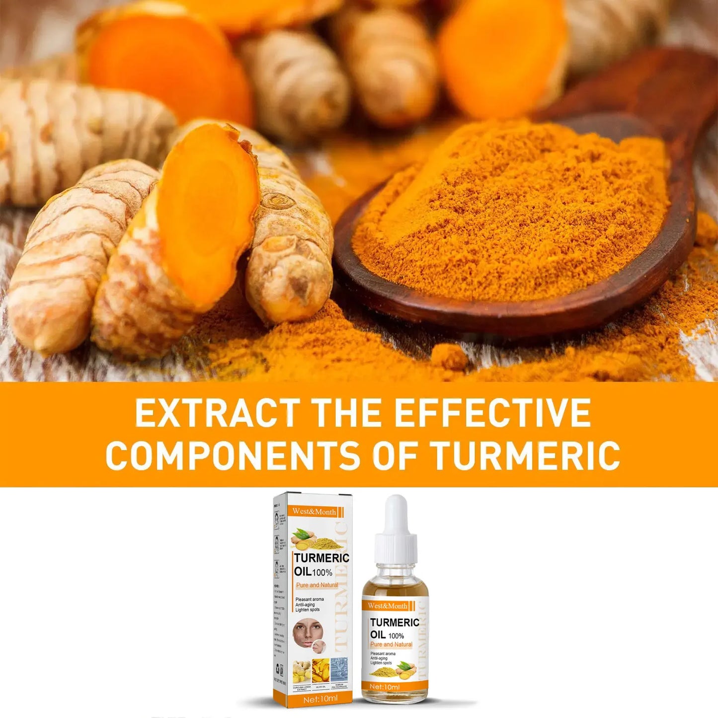 Turmeric Face Serum Oil – Brightening & Hydrating Skin Care