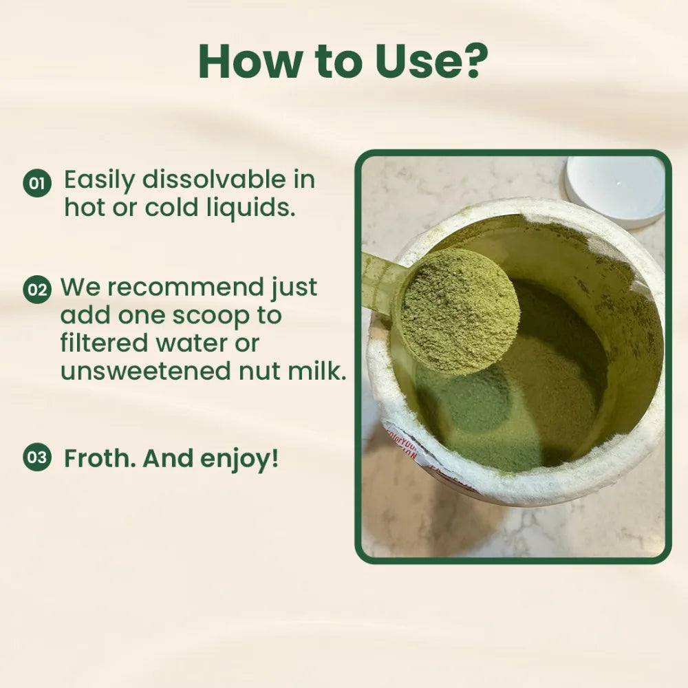 MatchaGlow: Marine Collagen & Green Tea Beauty Drink Mix