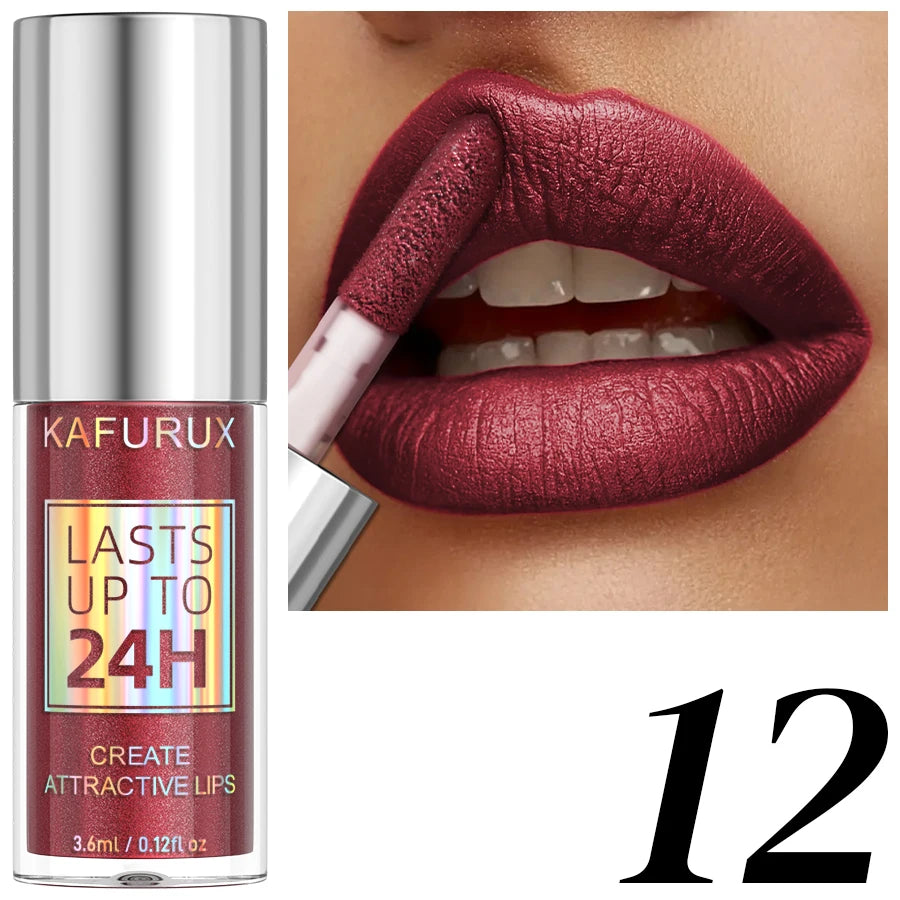 20-Color Glitter Lip Gloss Set – Waterproof Diamond Shine