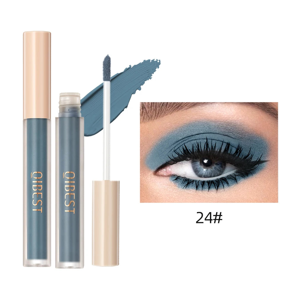 QIBEST Matte Liquid Shadow Collection – 8-Stick Set, Dual-Use for Eyes & Cheeks