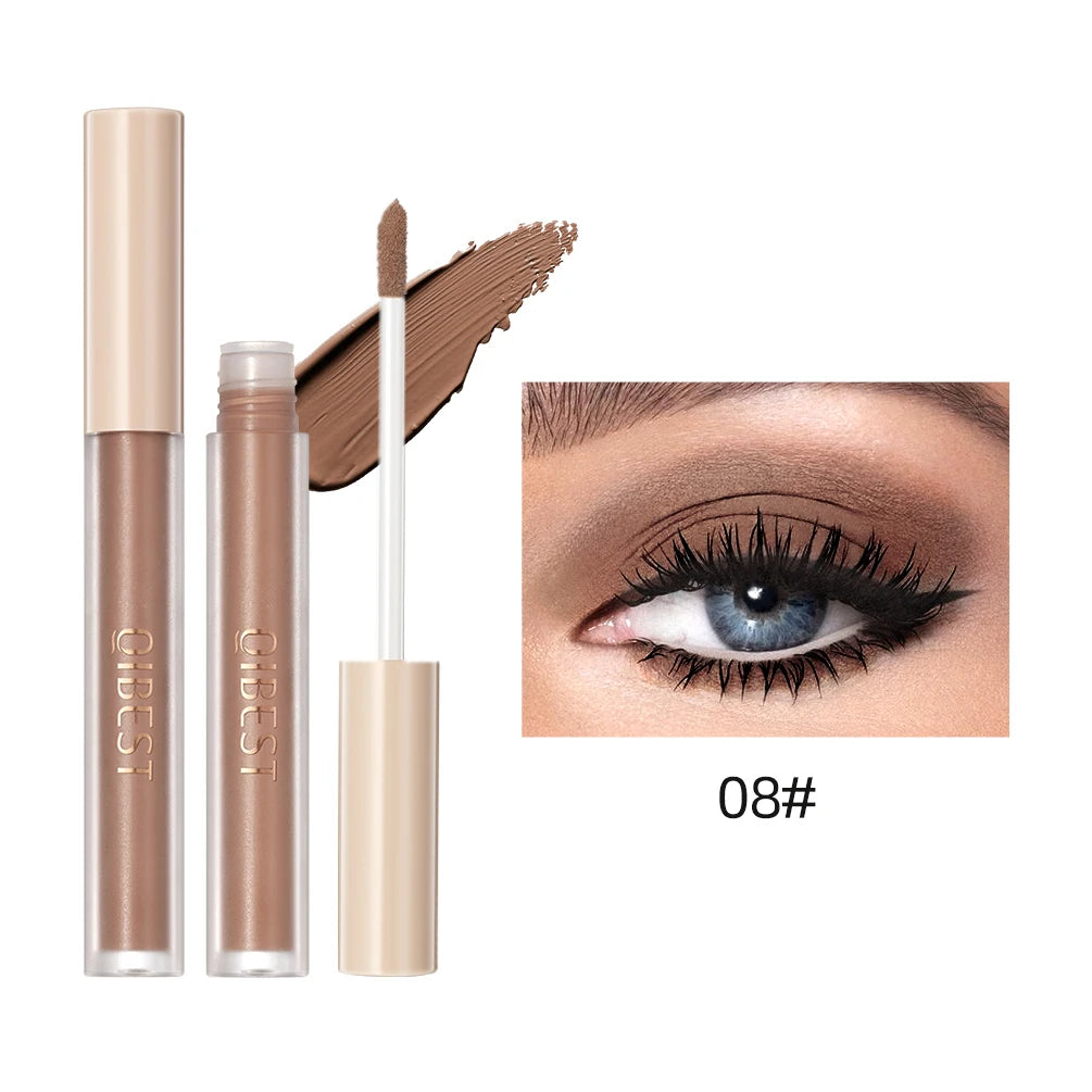 QIBEST Matte Liquid Shadow Collection – 8-Stick Set, Dual-Use for Eyes & Cheeks