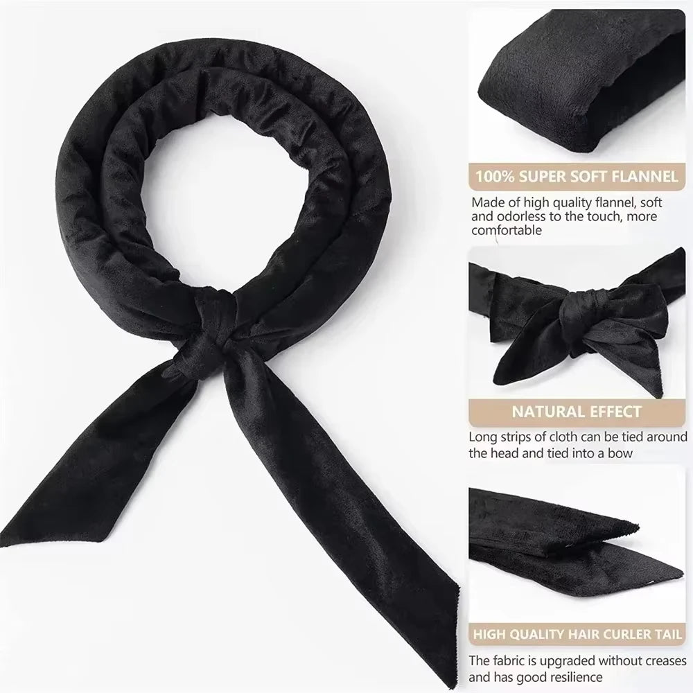 Heatless Curling Headband – No Heat Hair Curling Rod Set