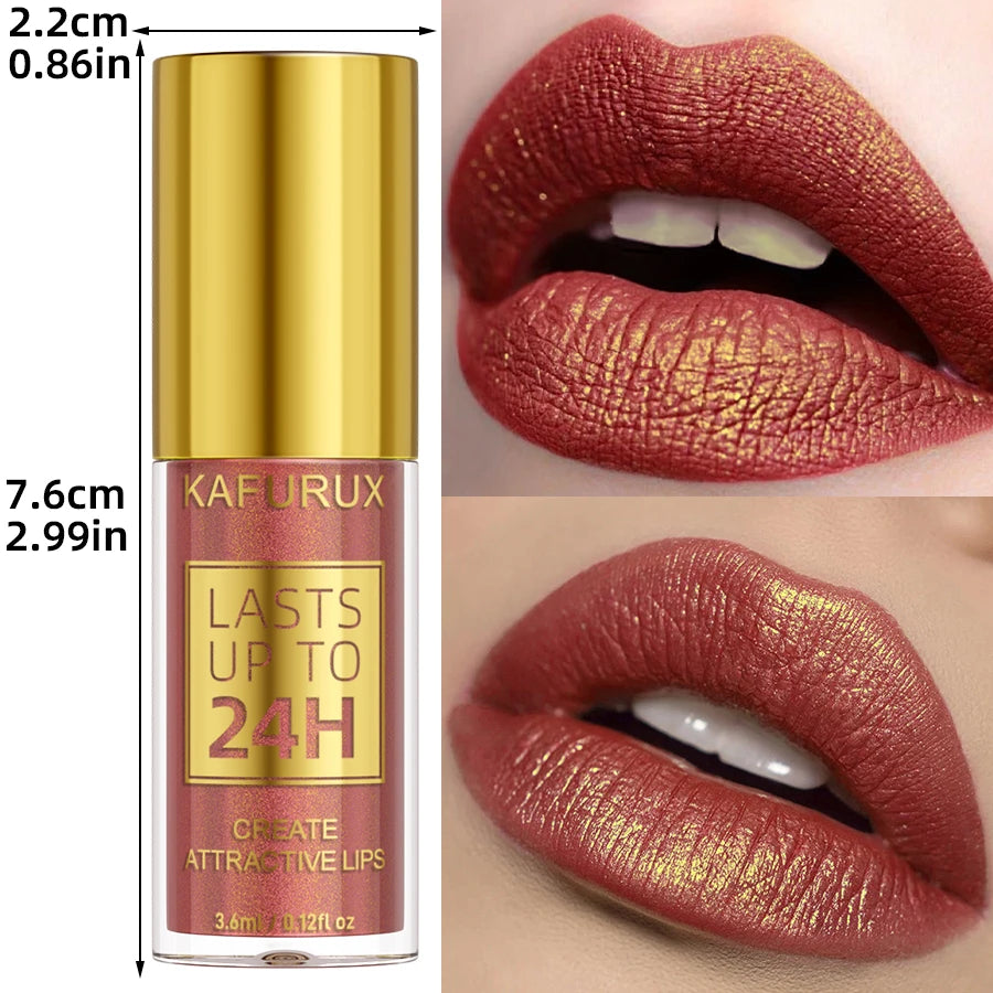 Metallic Glitter Lip Gloss – Long Lasting Waterproof Shine