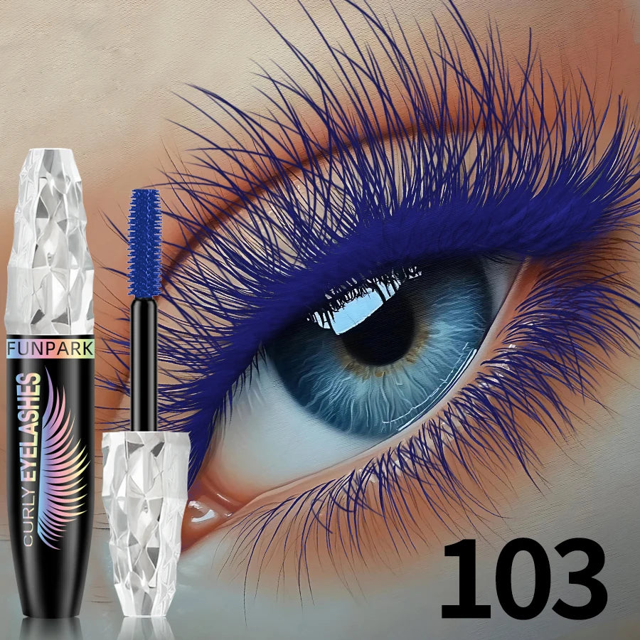 9-Color Waterproof Mascara – Lengthening & Volumizing Formula