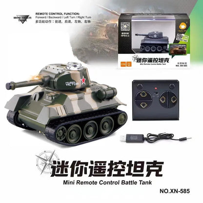 1:100 Scale Mini Tiger RC Tank Model ImitateRemote Radio Remote Control Tank Electronic Boys Toys for Children Kids Gifts
