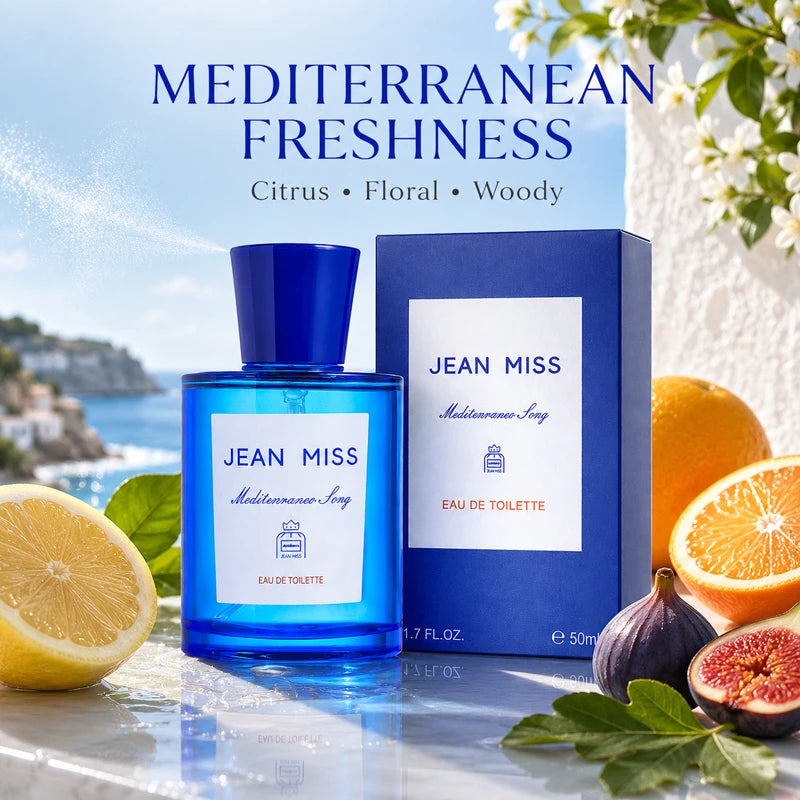 Unisex Eau de Toilette – Oceanic Citrus Mediterranean Fragrance (50ml)