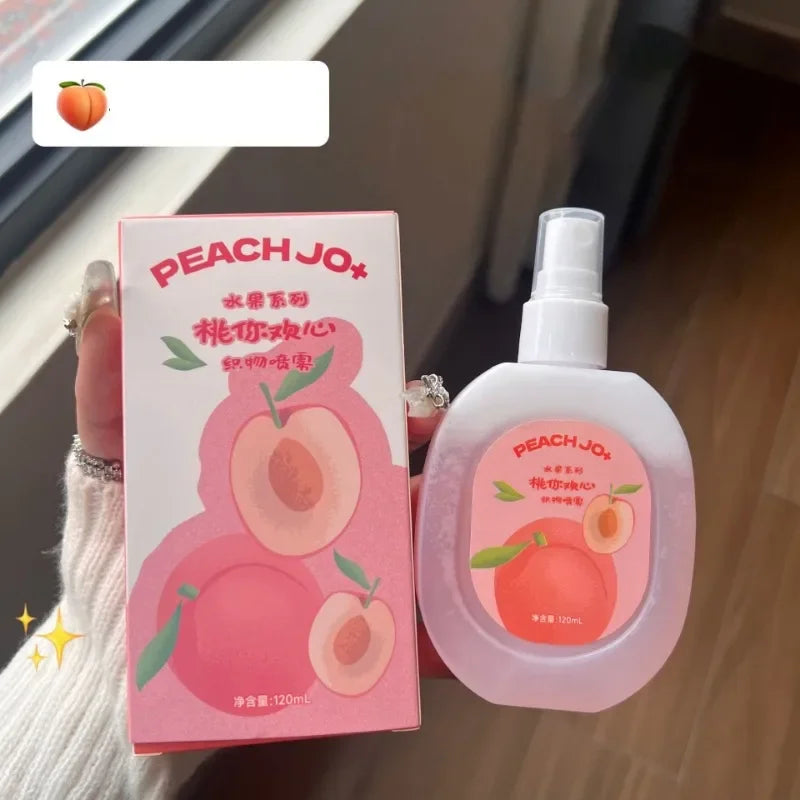 Clothes Perfume Spray Fresh Scent Long Lasting Deodorant for Men and Women Clothing Fruits Peach Odor Air Freshener Fragrance