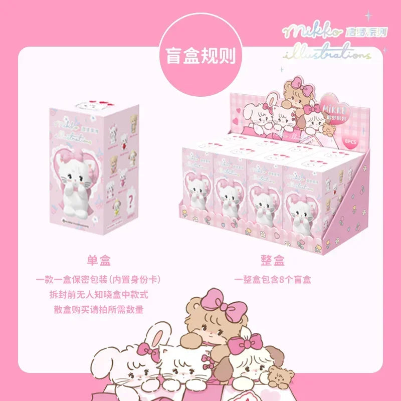 Mikko Blind Box Dream Series Anime Figures Kawaii Cartoon Creative Desktop Ornament Mystery Box Cute Doll Kawaii Model Gifts
