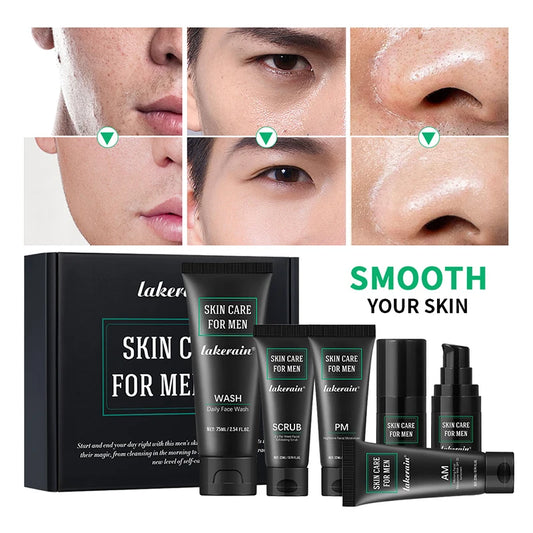 Men’s 3-in-1 Skin Care Kit – Face Wash, Moisturizing Cream & Anti-Aging Eye Cream