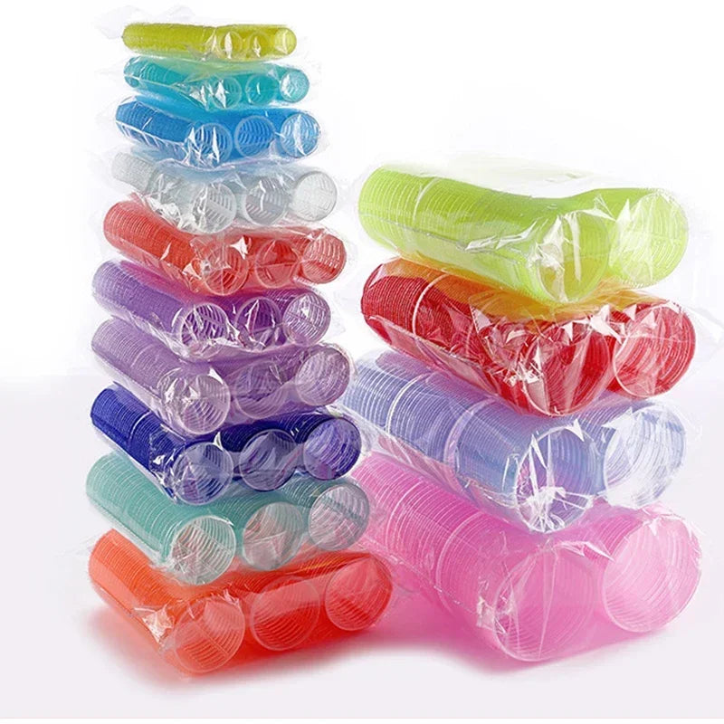 6pcs Self-Grip Hair Rollers – Heatless Curling & Volume Tools