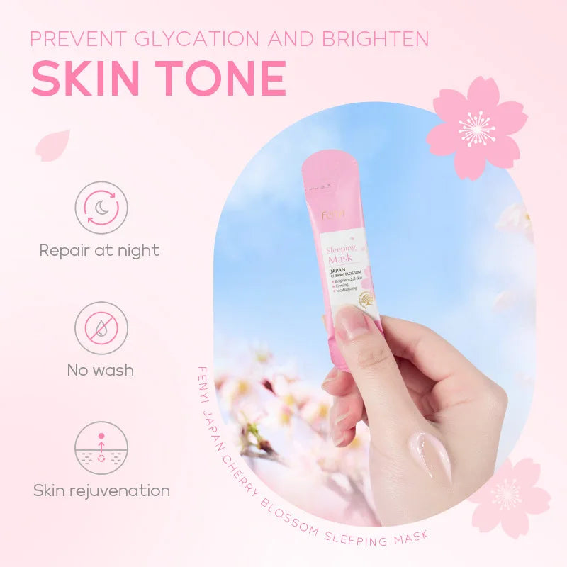 Sakura Skin Care Set – 9Pcs Kit with Cleanser, Cream, Sunscreen, Mask & Eye Cream