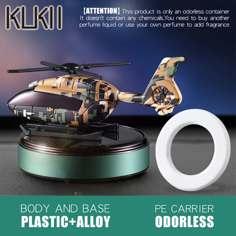 Solar Helicopter Car Air Freshener – DIY Aroma Diffuser Ornament