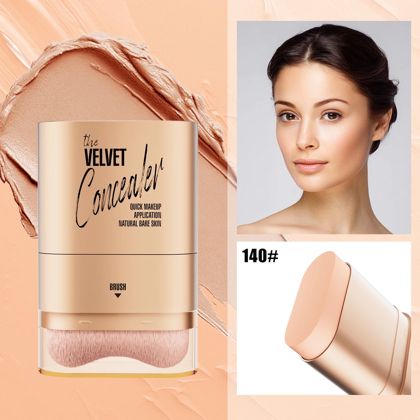 2-in-1 Foundation & Concealer Stick – Waterproof Full Coverage