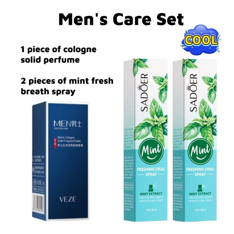 Fanzhen Men’s Solid Perfume Stick – Fresh Portable Travel Fragrance