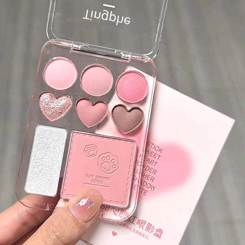 Surnelia Love-Tone: 8-Color Eyeshadow, Blush & Highlighter Palette
