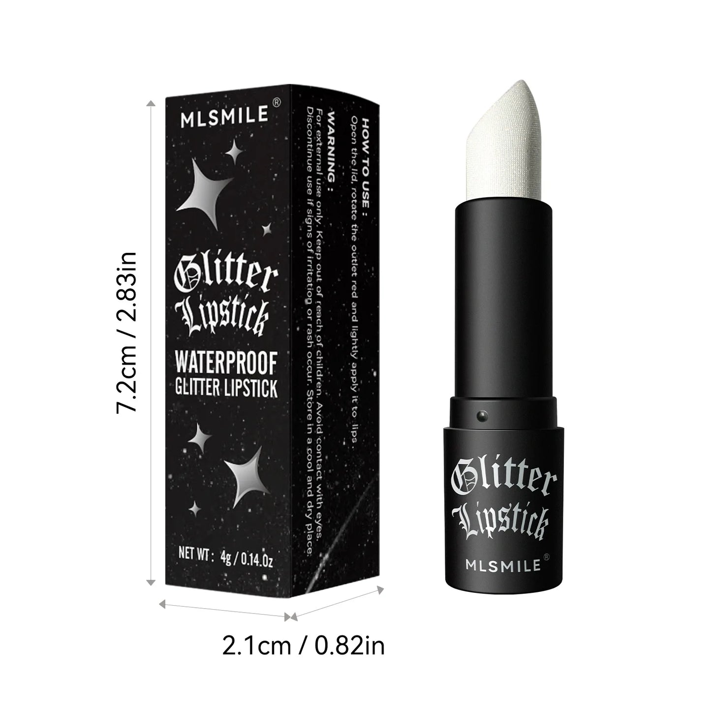 7-Color Glitter Lipstick – Waterproof Diamond Metallic Shine