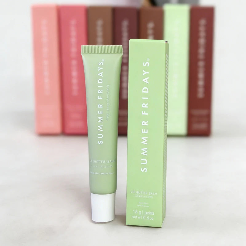 NEW Summer Fridays Mini Lip Gloss Set Vanilla Beige Lip Balm Long Lasting Moisturizing Smooth Soft Tube Makeup Lip Care Suit