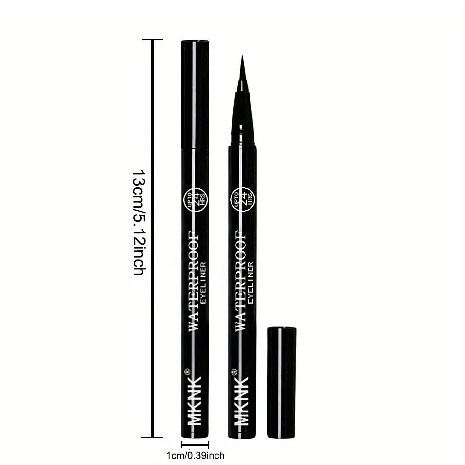10pcs Waterproof Black Eyeliner Pen Set – Long Lasting Quick Dry