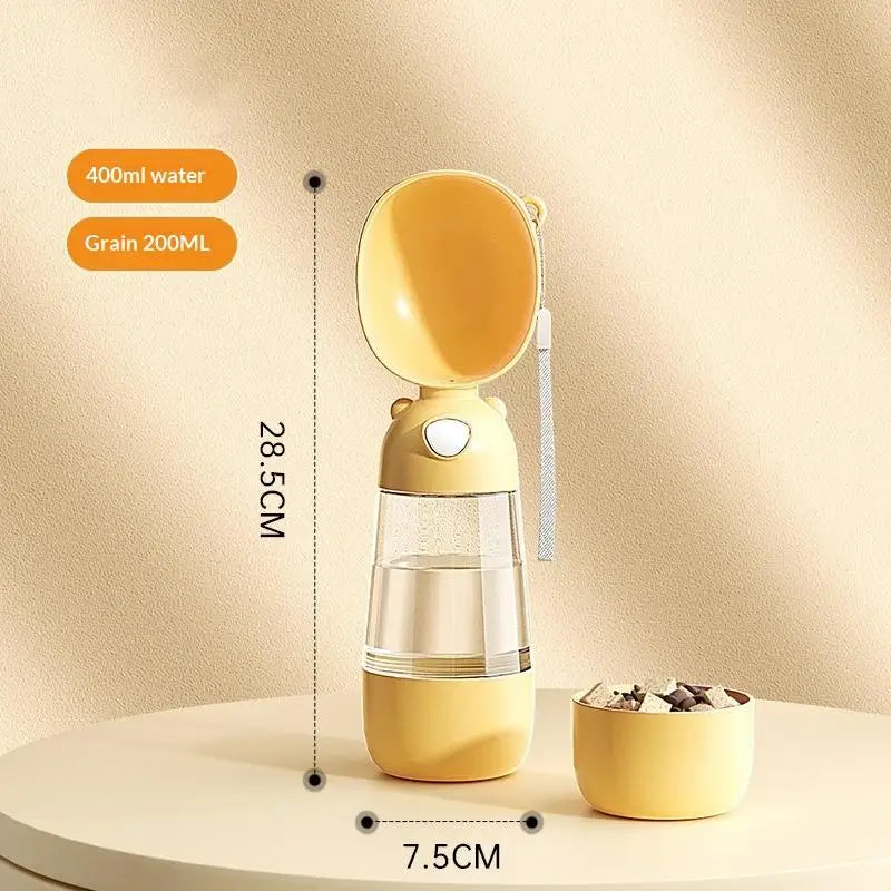 All-in-One Pet Companion Cup: Water, Food & Waste
