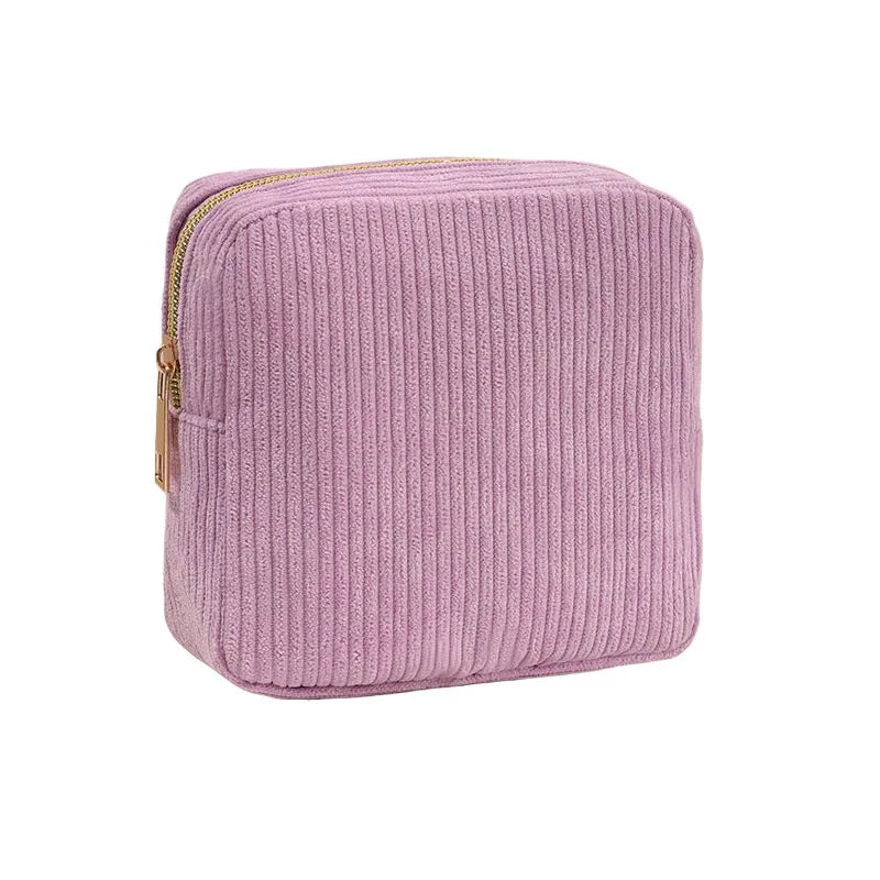 Vintage Corduroy Makeup Organizer (Mini Pouch)