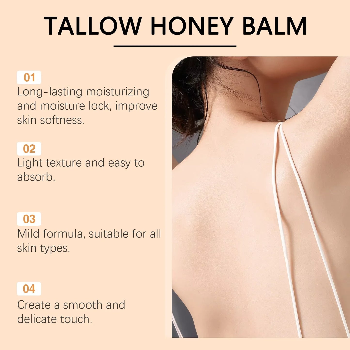 Tallow Honey Balm – Hydrating Face & Body Moisturizer