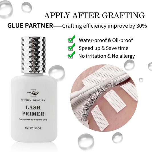 Winky Beauty Eyelash Extension Glue Primer – 15ml Lash Fixing Agent