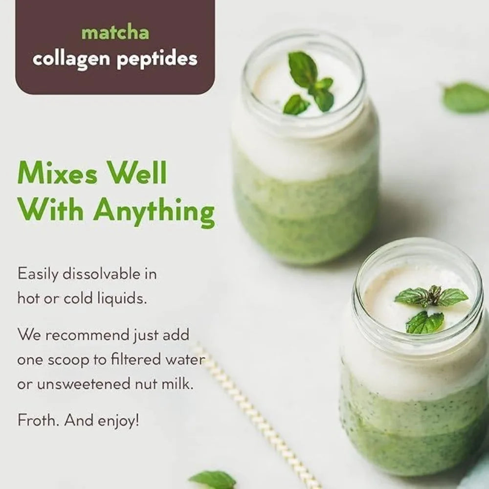 MatchaGlow: Marine Collagen & Green Tea Beauty Drink Mix