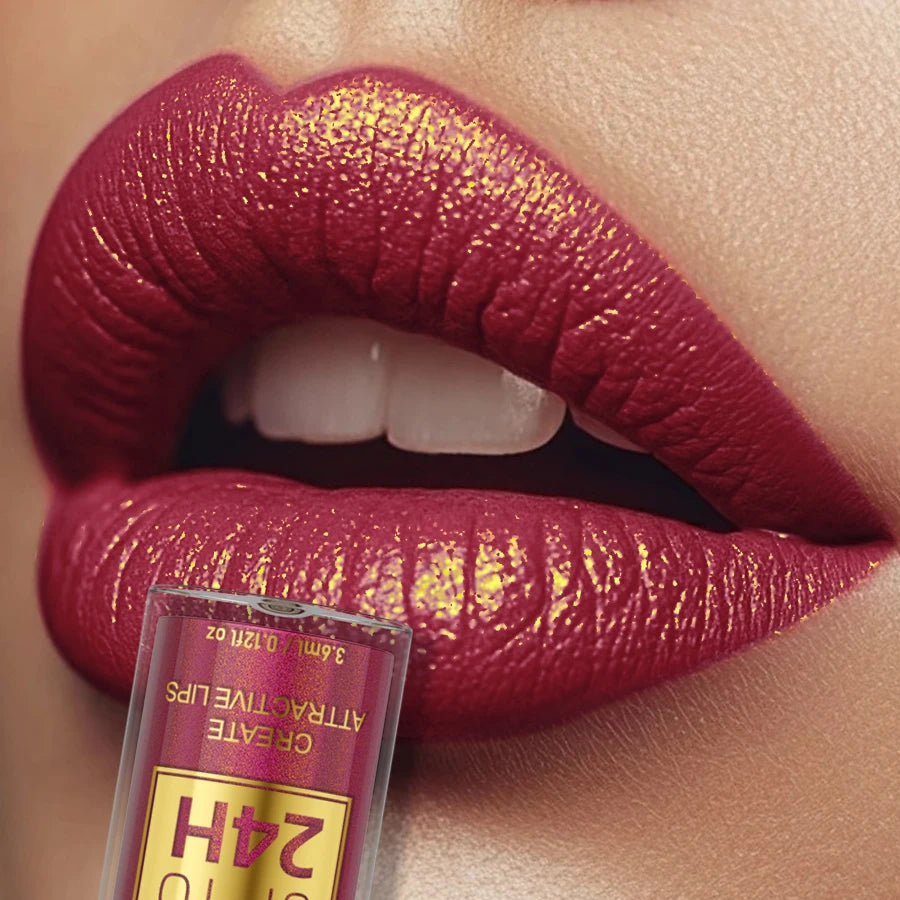 Metallic Glitter Lip Gloss – Long Lasting Waterproof Shine