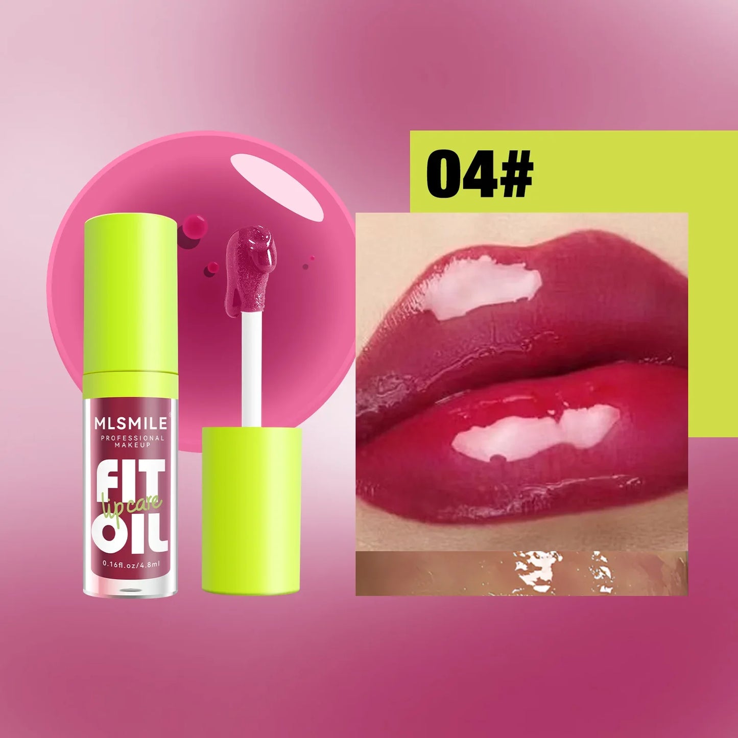 MLSMIL 8-Color Lip Oil Collection – Hydrating, Plumping & High-Shine Finish