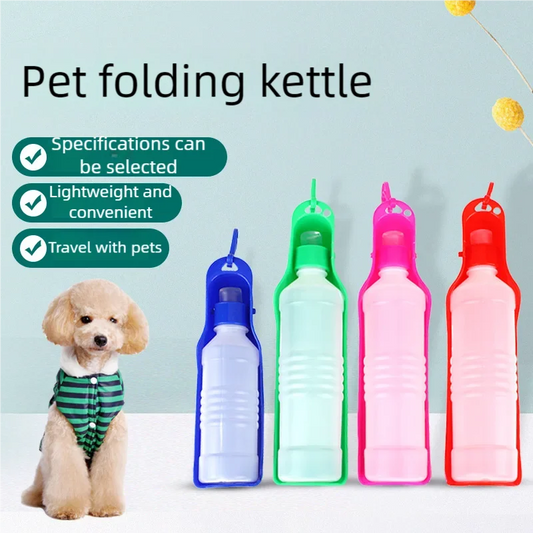 AquaTrek: Portable Pet Water Bottle & Dispenser
