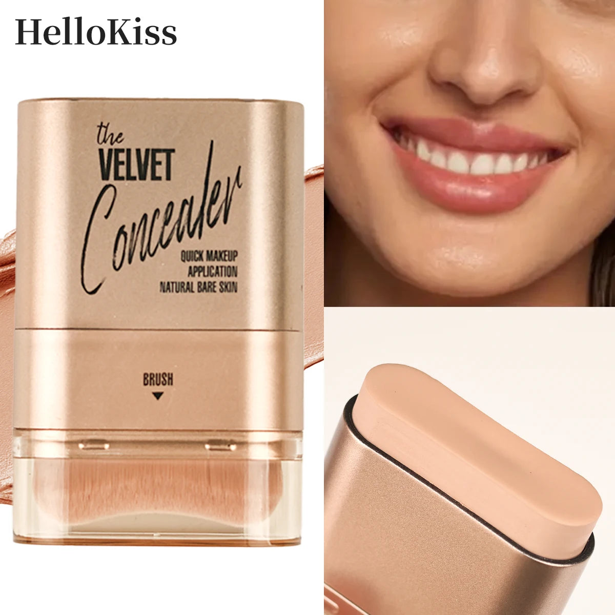 2-in-1 Foundation & Concealer Stick – Waterproof Full Coverage