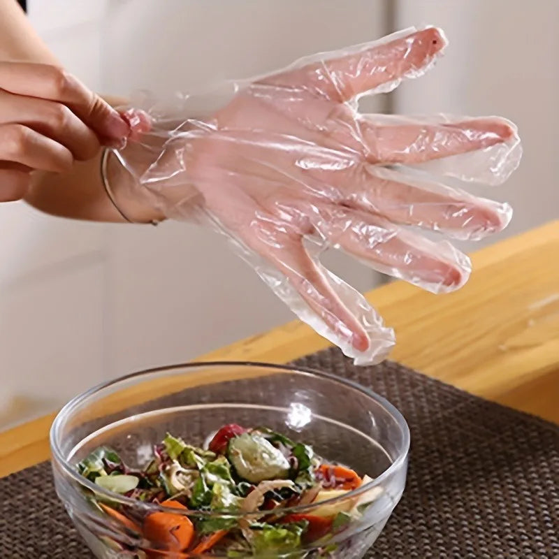 HygieneGuard: Disposable Multi-Purpose PE Gloves (100-500 Pack)