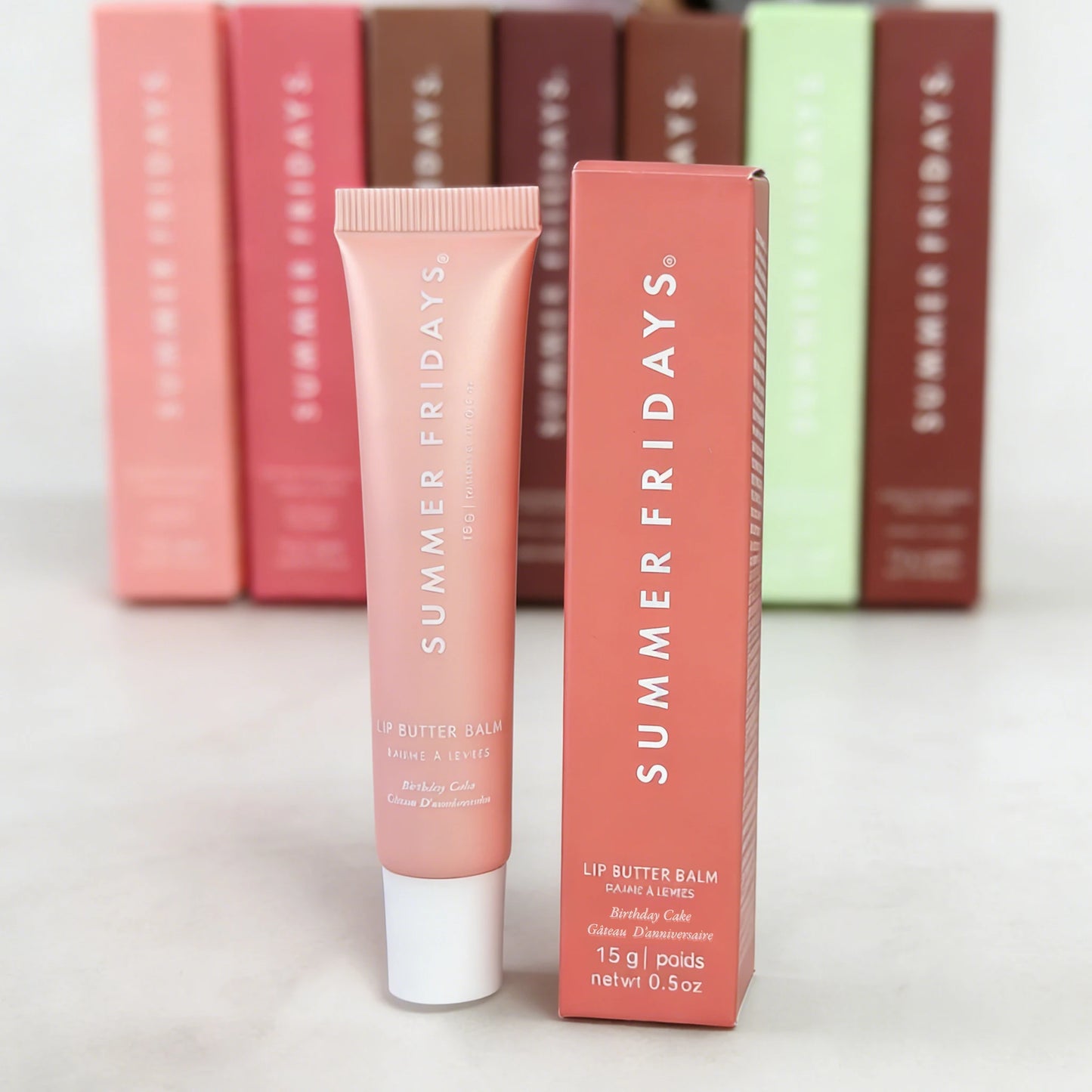 NEW Summer Fridays Mini Lip Gloss Set Vanilla Beige Lip Balm Long Lasting Moisturizing Smooth Soft Tube Makeup Lip Care Suit