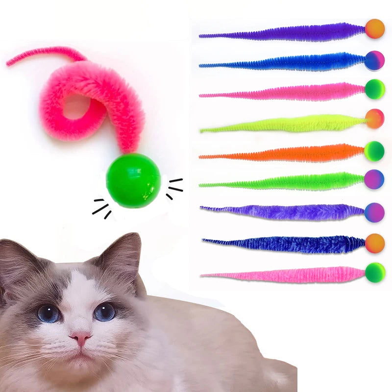 WiggleWorm: Elastic Caterpillar Teaser Toy