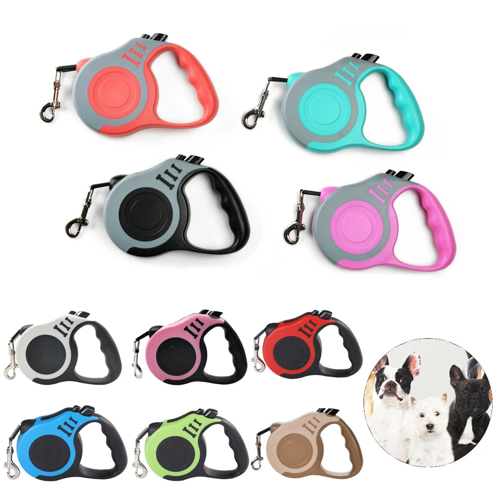 FlexiSafe: Heavy-Duty Retractable Dog Leash (3m / 5m)