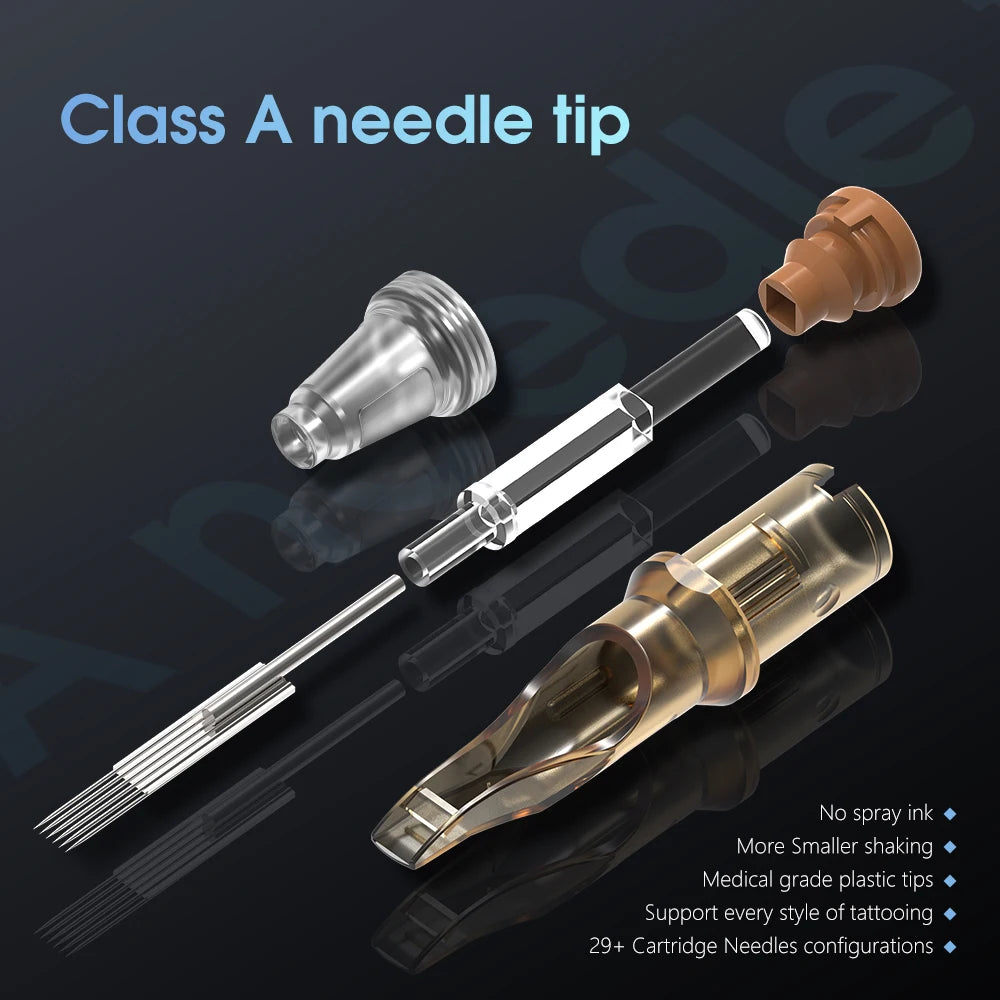 Ambition Tattoo Cartridge Needles – Round Magnum 20pcs Sterile