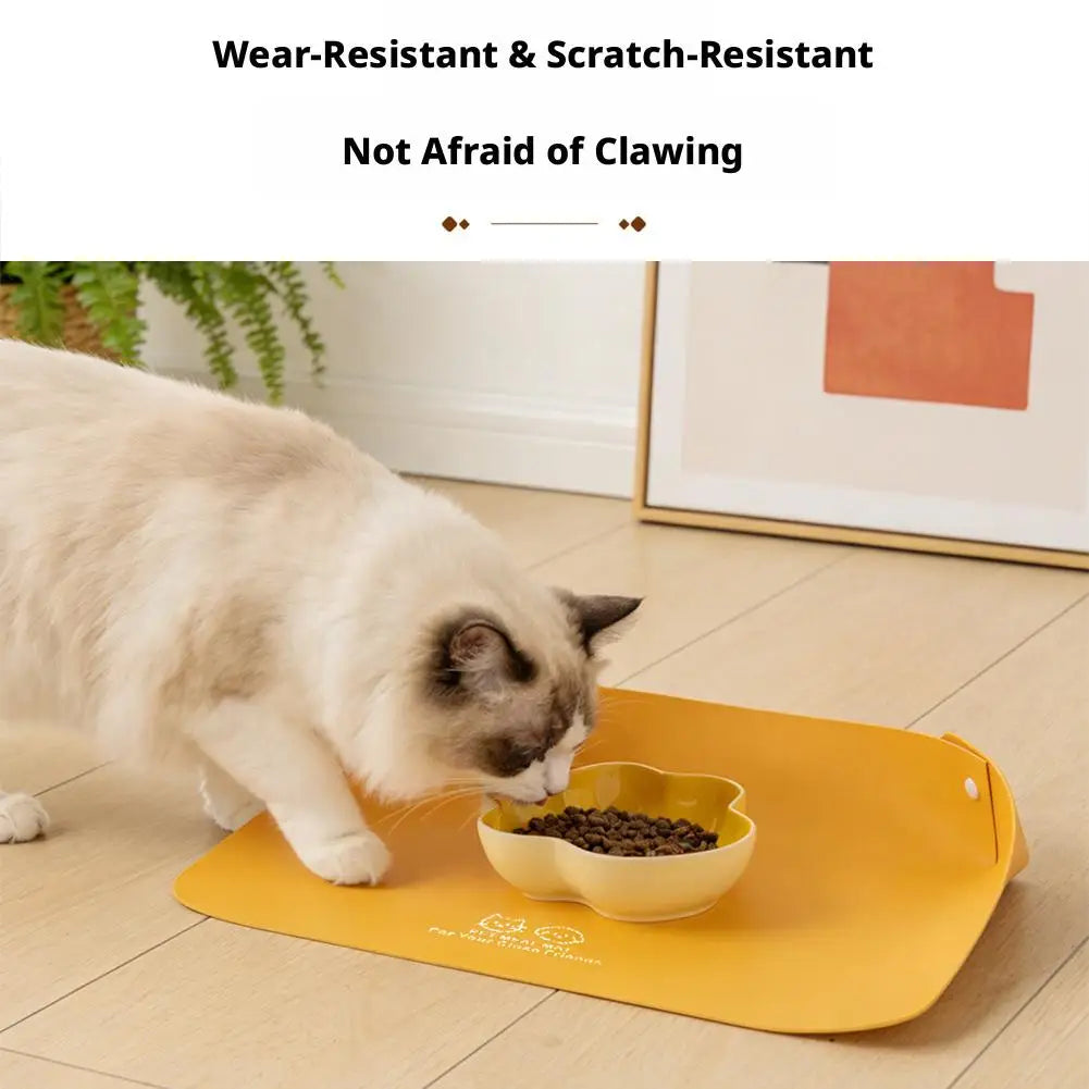 CleanFloor: Non-Slip Waterproof Pet Feeding Mat