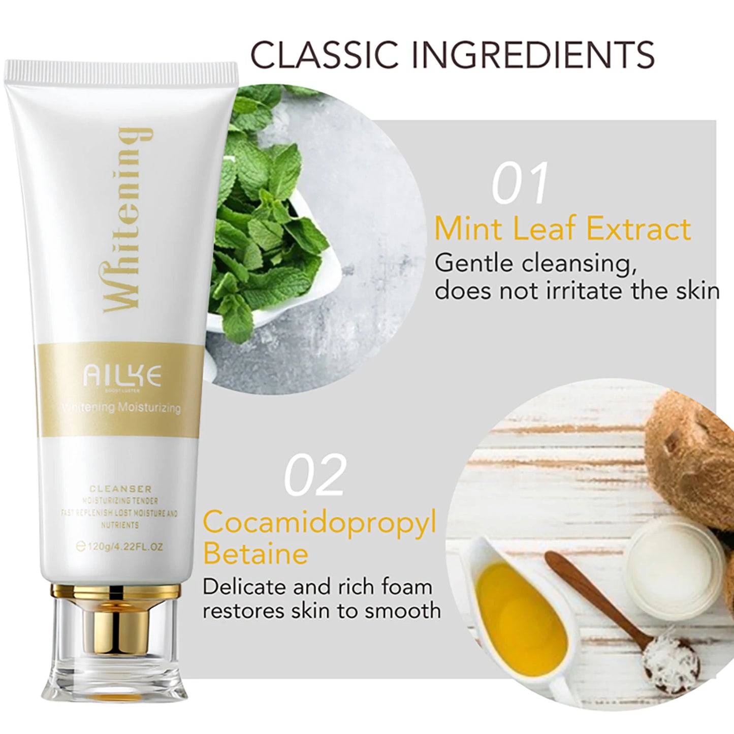AILKE Rose Face Cream – Whitening, Anti-Wrinkle & Hydrating Korean Skincare Set