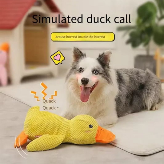 SnuggleDuck: Soft Interactive Plush Toy for Pets