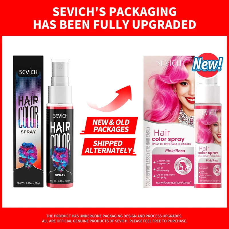 Temporary Hair Color Spray – Washable One-Time Hair Dye
