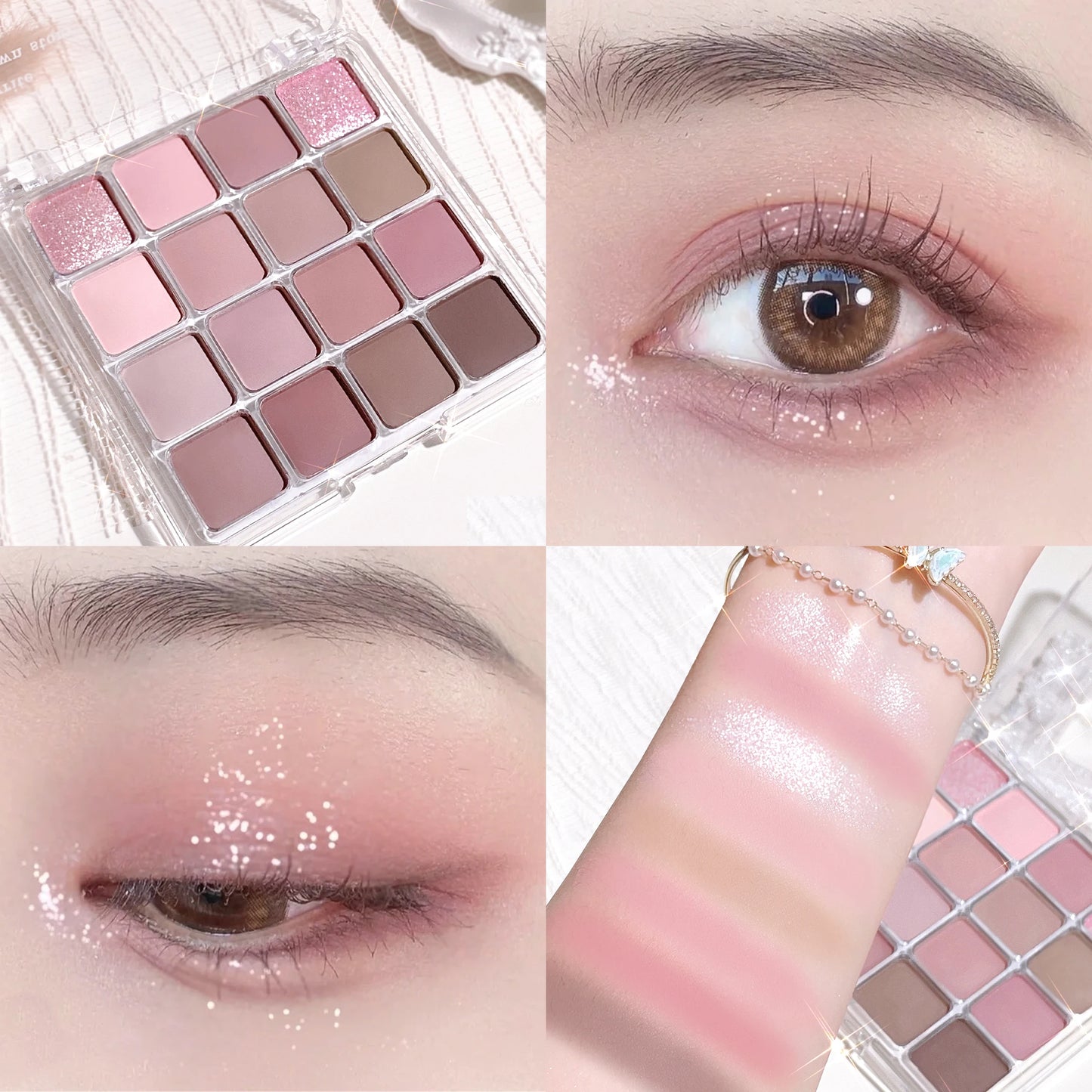XIAOYUMI 16-Color Contour & Highlighter Palette – Waterproof Long Lasting